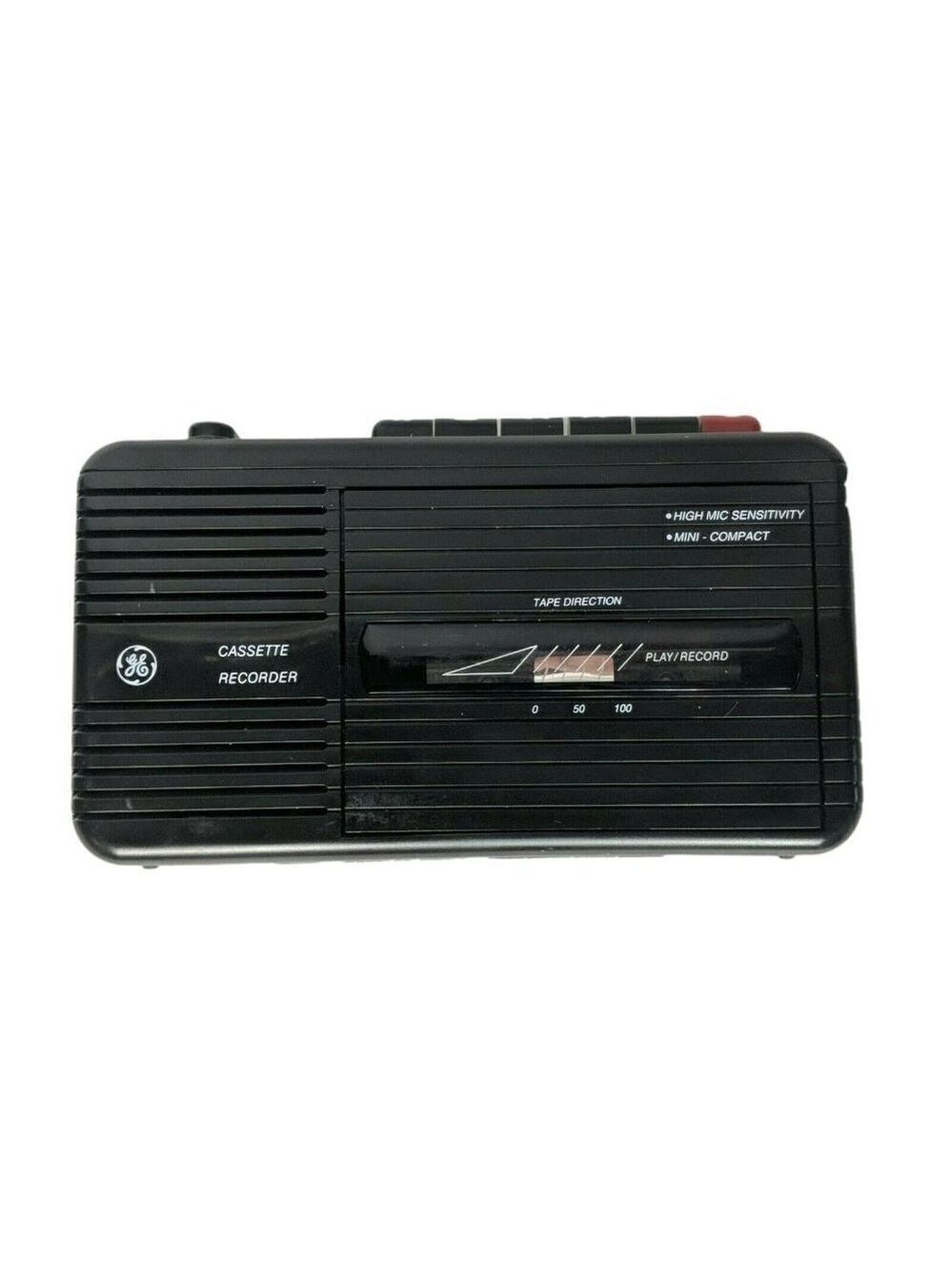 GE Portable Personal Cassette Recorder 3 5301B Black